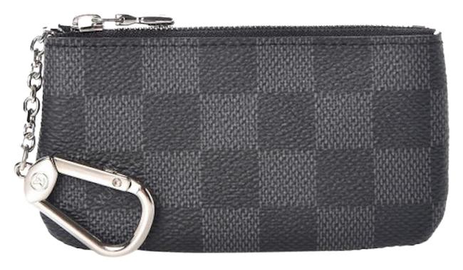 Louis Vuitton Black Key Pouch Damier Graphite Wallet