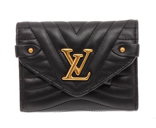 Louis Vuitton Black Leather New Wave Compact Wallet
