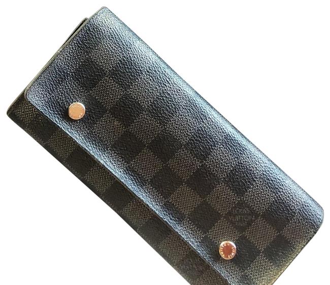 Louis Vuitton Black Long Dammier Wallet