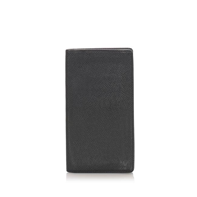 Louis Vuitton Black Long Taiga Wallet