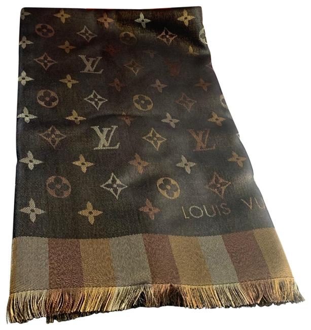 Louis Vuitton Black So Shine Monogram ScarfWrap