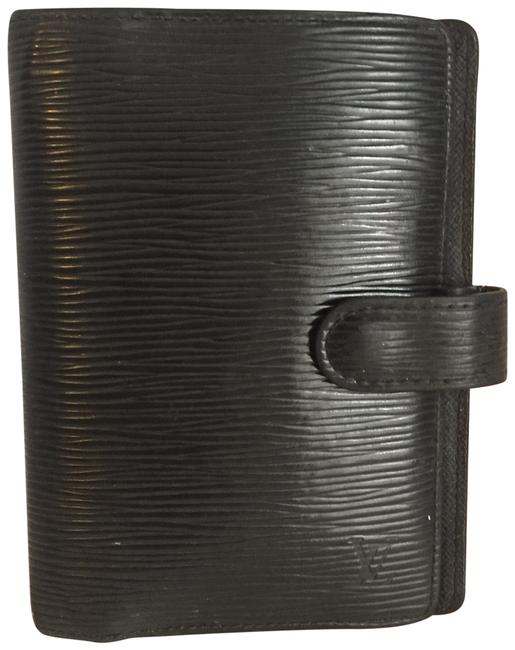 Louis Vuitton Black WalletAgenda Book Ca0061 Wallet