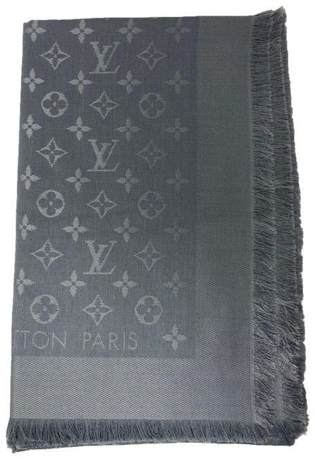 Louis Vuitton Blue Monogram Shawl ScarfWrap