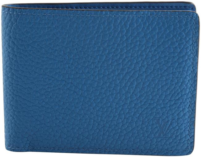 Louis Vuitton Blue Multiple Taurillon Bi fold Wallet