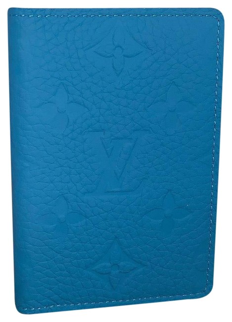 Louis Vuitton Blue Pocket Organizer Empreinte Monogram Wallet