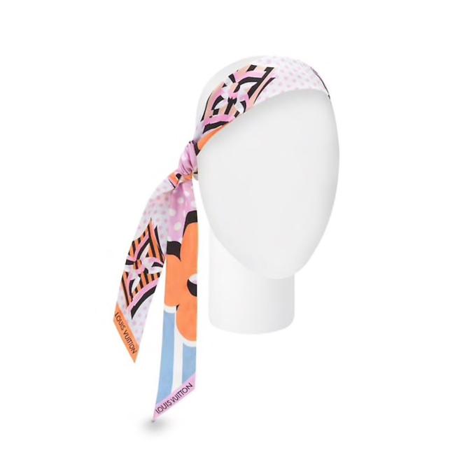 Louis Vuitton Blue Pop Monogram Bb Bandeau ScarfWrap