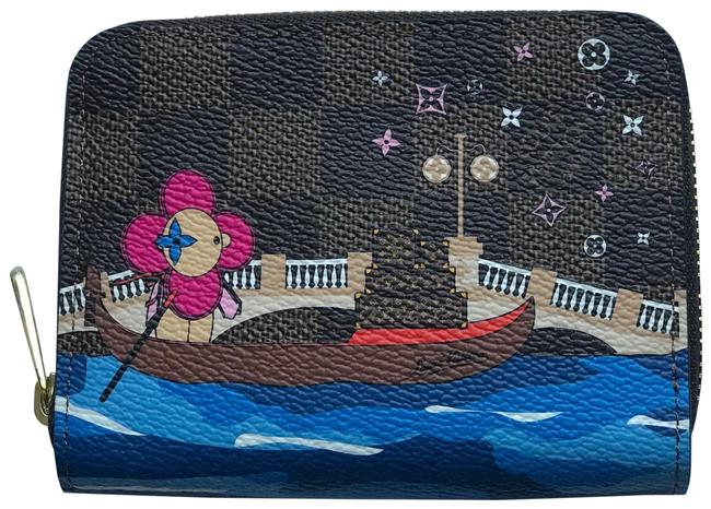 Louis Vuitton Blue Zippy Coin Purse Christmas Animation 2019 Wallet