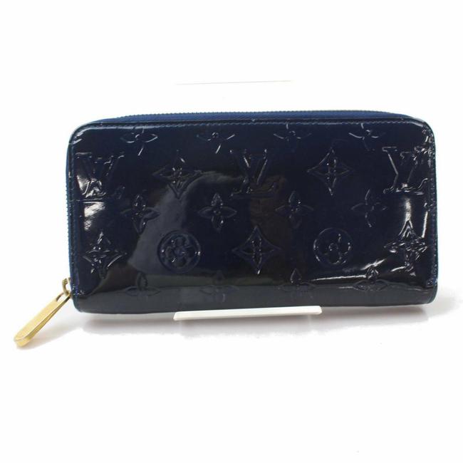 Louis Vuitton Blue Zippy Infini Monogram Vernis Zip Around Long 871174 Wallet