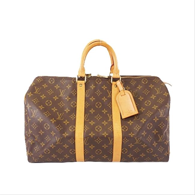 Louis Vuitton Boston Bag Keepall 45 M41428 Monogram Satchel