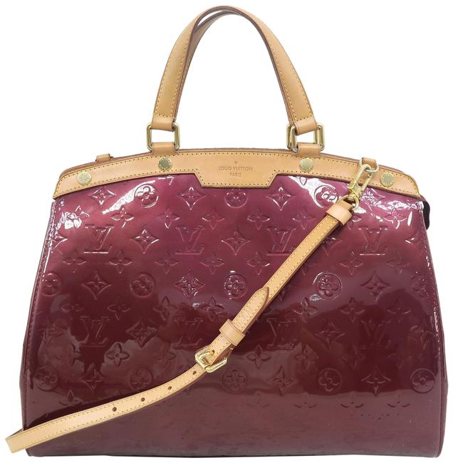 Louis Vuitton Brea Gm Monogram Burgundy Vernis Satchel