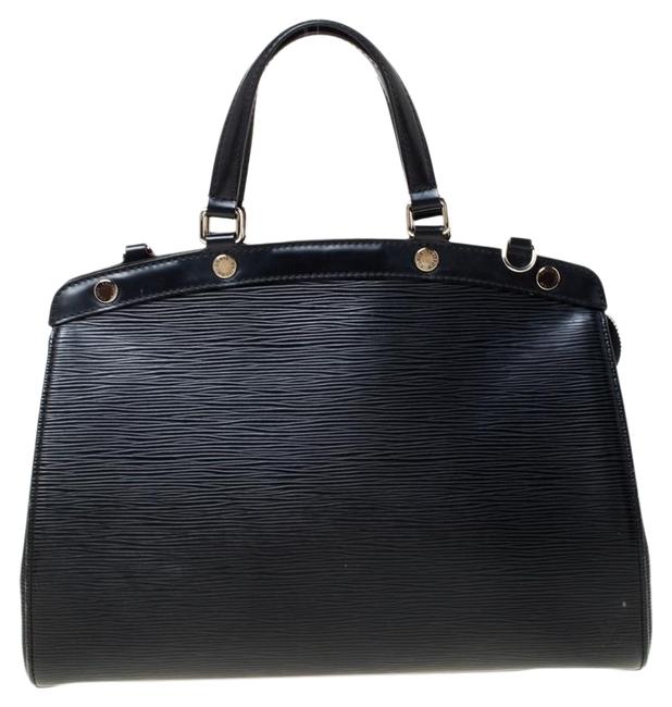 Louis Vuitton Brea Mm Black Leather Tote