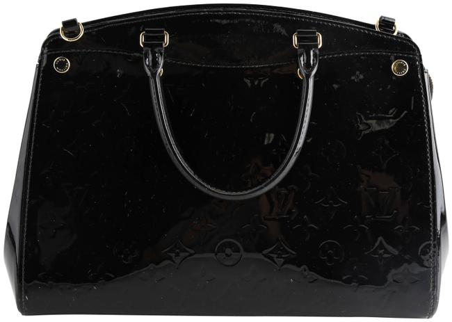 Louis Vuitton Brea Mm Black Vernis Tote