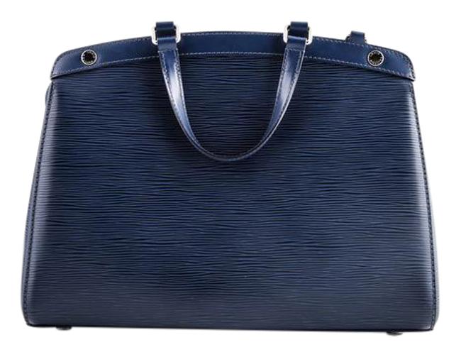 Louis Vuitton Brea Mm Epi Navy Blue Leather Tote