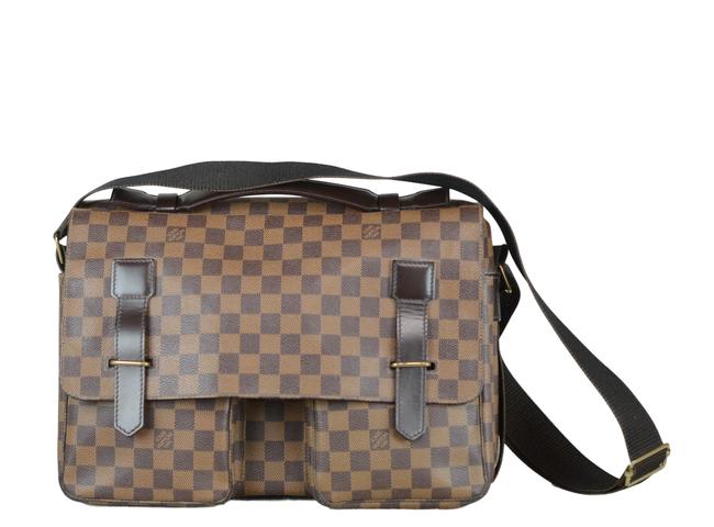 Louis Vuitton Broadway Damier Brown Canvas Clutch
