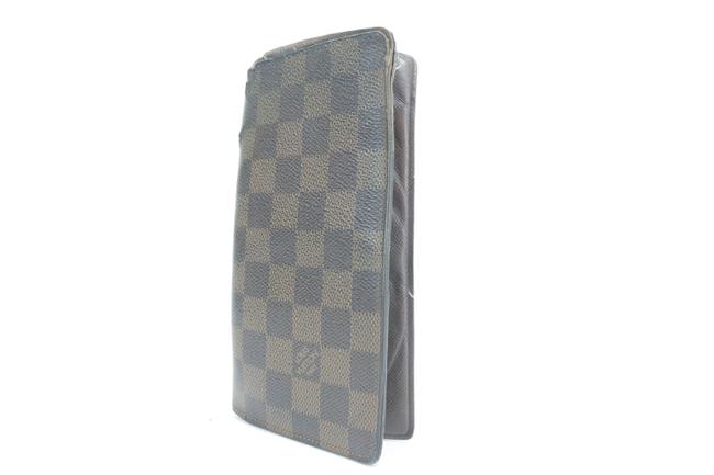 Louis Vuitton Brown 11lk0120 Damier Ebene Long Bifold Flap Wallet