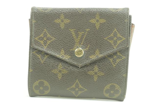Louis Vuitton Brown 24lk0110 Monogram Elipse Snap Compact Wallet