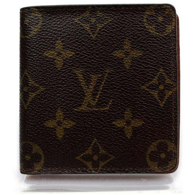 Louis Vuitton Brown 872059 Monogram Bifold Compact Wallet