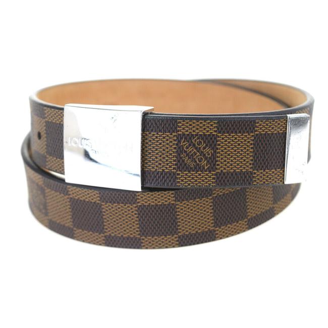 Louis Vuitton Brown Ceinture Buckle Damier Leather Belt