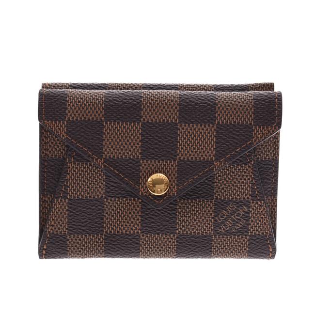 Louis Vuitton Brown Damier Canvas Origami Compact N63099 Men Bi fold Wallet
