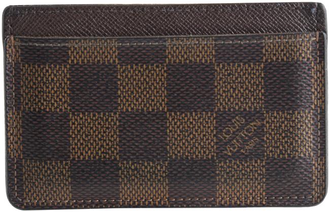 Louis Vuitton Brown Damier Ebene Card Holder Wallet