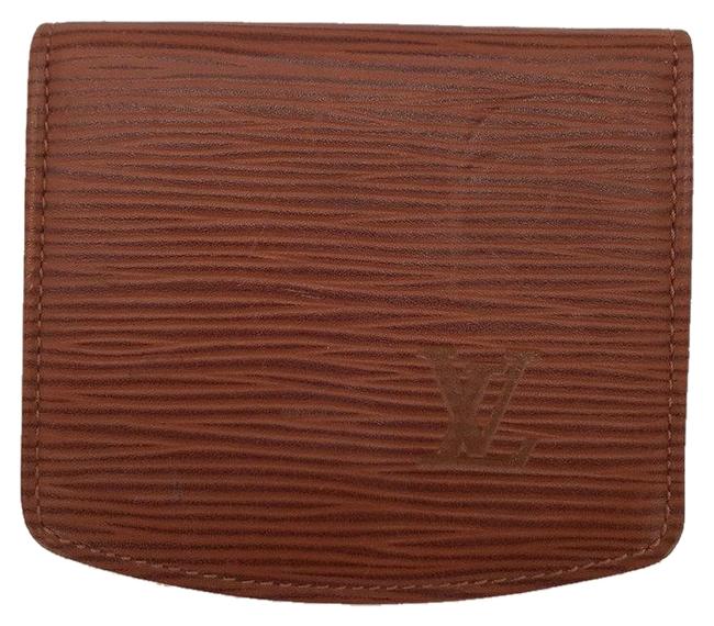 Louis Vuitton Brown Epi Card Holder Wallet