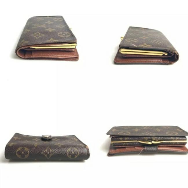 Louis Vuitton Brown French Monnaie Viennoise Kisslock Wallet