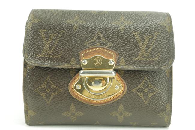 Louis Vuitton Brown Joey Compact Monogram 235423 Wallet