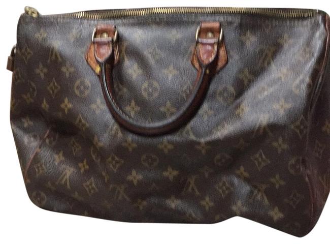 Louis Vuitton Brown Leather Satchel