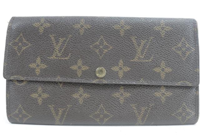 Louis Vuitton Brown Long 9lk0120 Monogram Sarah Bifold Wallet