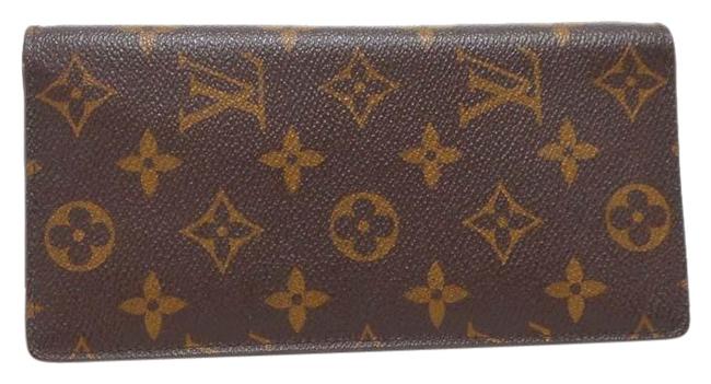 Louis Vuitton Brown Long Men Women M66540 Monogram Canvas Wallet