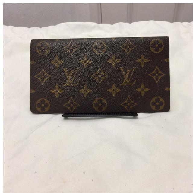 Louis Vuitton Brown Long Monogram Leather Wallet