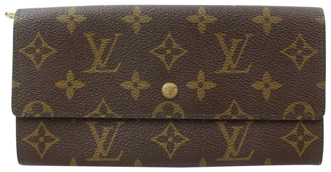 Louis Vuitton Brown Long Portefeuille Sarah Monogram Wallet