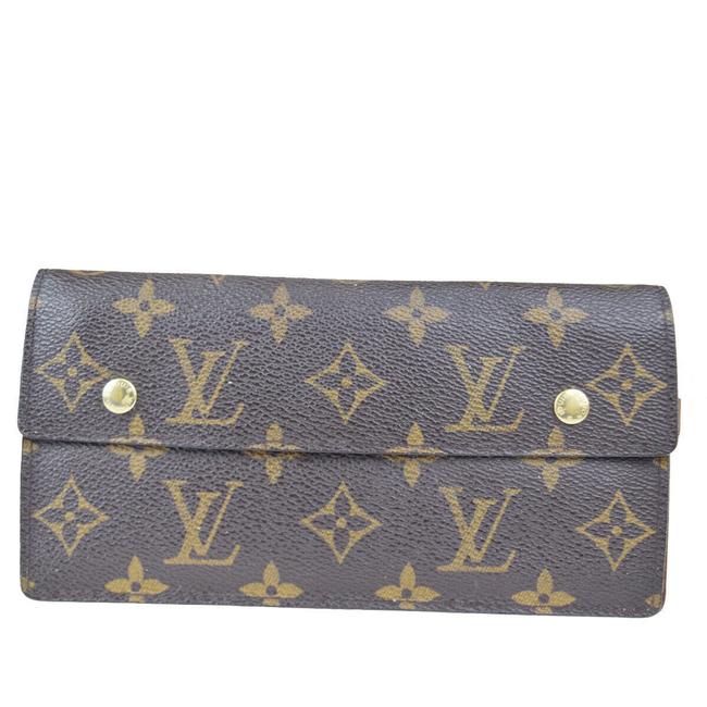 Louis Vuitton Brown Long Portofeuil Accordion Monogram Wallet