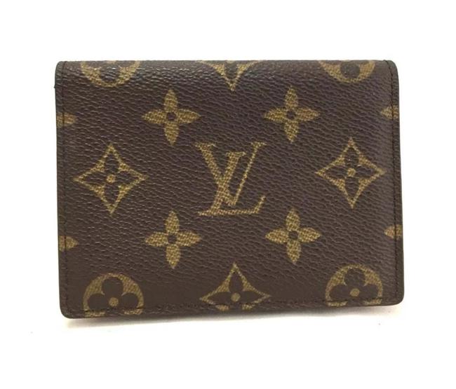 Louis Vuitton Brown Monogram Card Case Wallet
