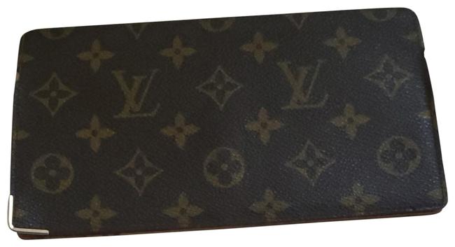 Louis Vuitton Brown Monogram Checkbook Cc Holder Wallet