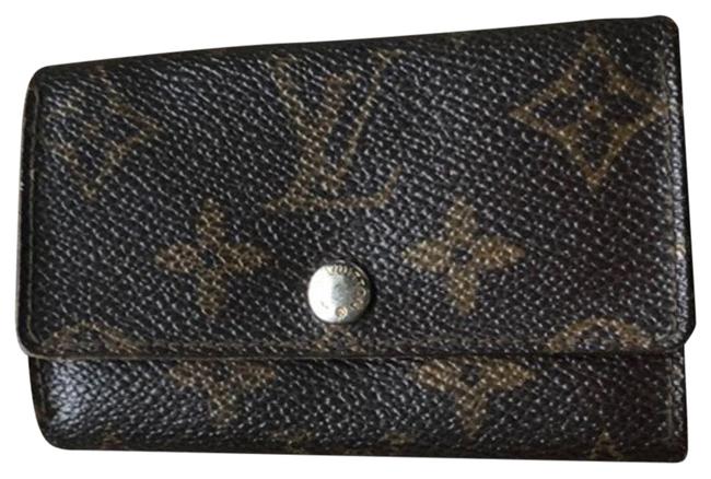 Louis Vuitton Brown Monogram Key Holder #191 Wallet