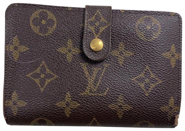 Louis Vuitton Brown Monogram Kisslock Wallet