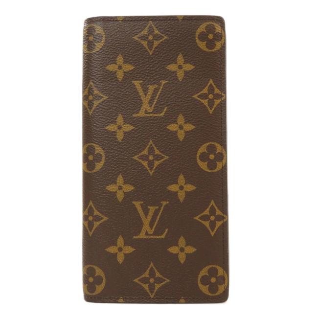 Louis Vuitton Brown Monogram Monogram Brazza M66540 Canvas Men Wallet