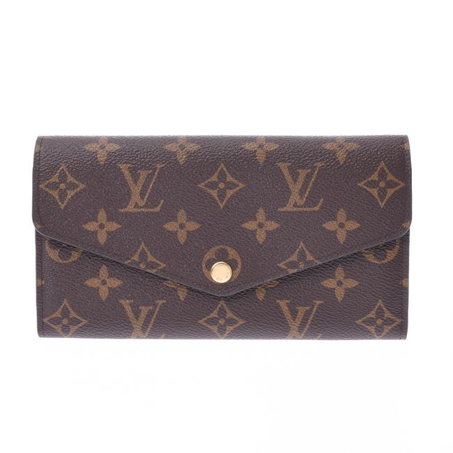 Louis Vuitton Brown Monogram Monogram Portofeuille Sarah M60531 Unisex Wallet