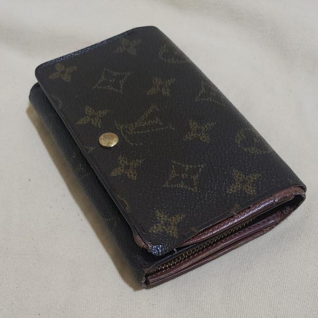Louis Vuitton Brown Monogram Zip Around Wallet