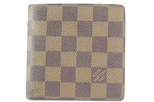 Louis Vuitton Brown Multiple Rare Centenaire Edition Damier Ebene Bifold 7lk1210 Wallet