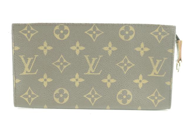 Louis Vuitton Brown Toiletry Pouch Poche Monogram Toilette 15lk1226 Wallet