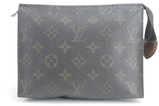 Louis Vuitton Brown Toiletry Pouch Poche Toilette 19 Monogram 4lk0115 Wallet