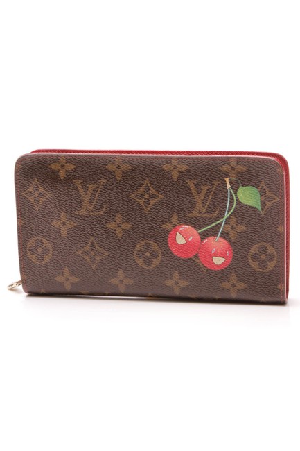 Louis Vuitton Brown Zippy Cerise Monogram Wallet