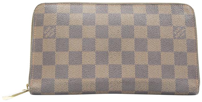 Louis Vuitton Brown Zippy Organizer Damier Ebene Lv M60002 Lv Wallet