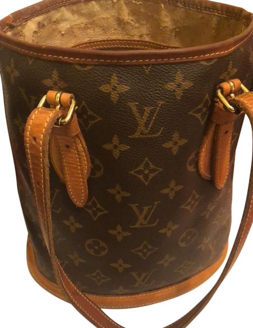 Louis Vuitton Bucket Bag Monogram Brown Tote
