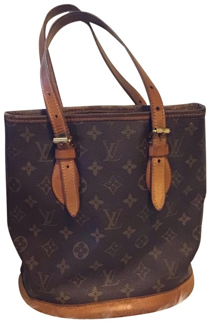 Louis Vuitton Bucket Bag Monogram Pm Brown Tote