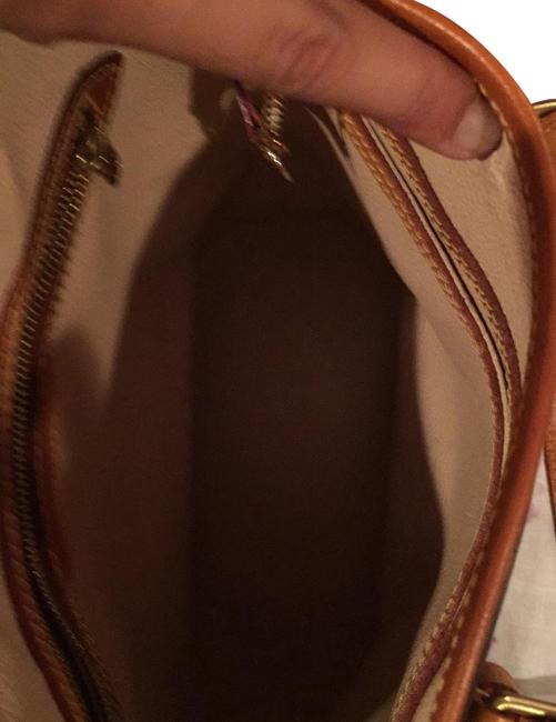 Louis Vuitton Bucket Monogram Canvas Brown Leather Tote