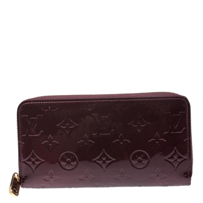Louis Vuitton Burgundy Zippy Rouge Fauviste Monogram Vernis Wallet