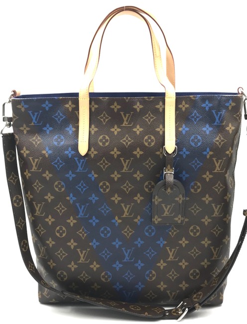 Louis Vuitton Cabas Jour Blue Monogram Canvas Tote